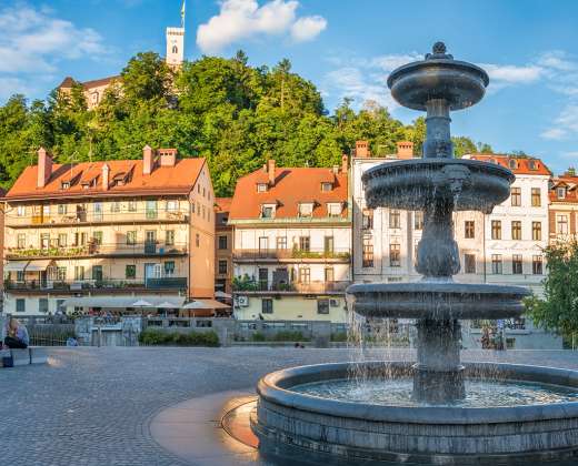 Slovėnija. Liubliana. Robba fontanas