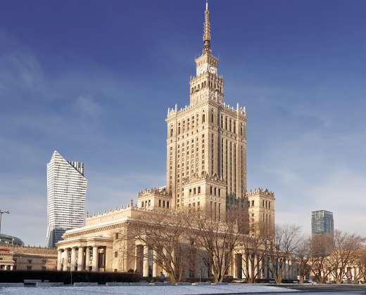 Varšuva. Kultūros ir mokslų rūmų pastatas